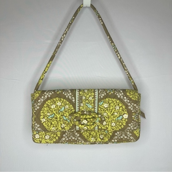 Vera Bradley Sittin in a Tree Knot Just a Clutch Retired 2010 Green Brown Purse - Picture 8 of 8